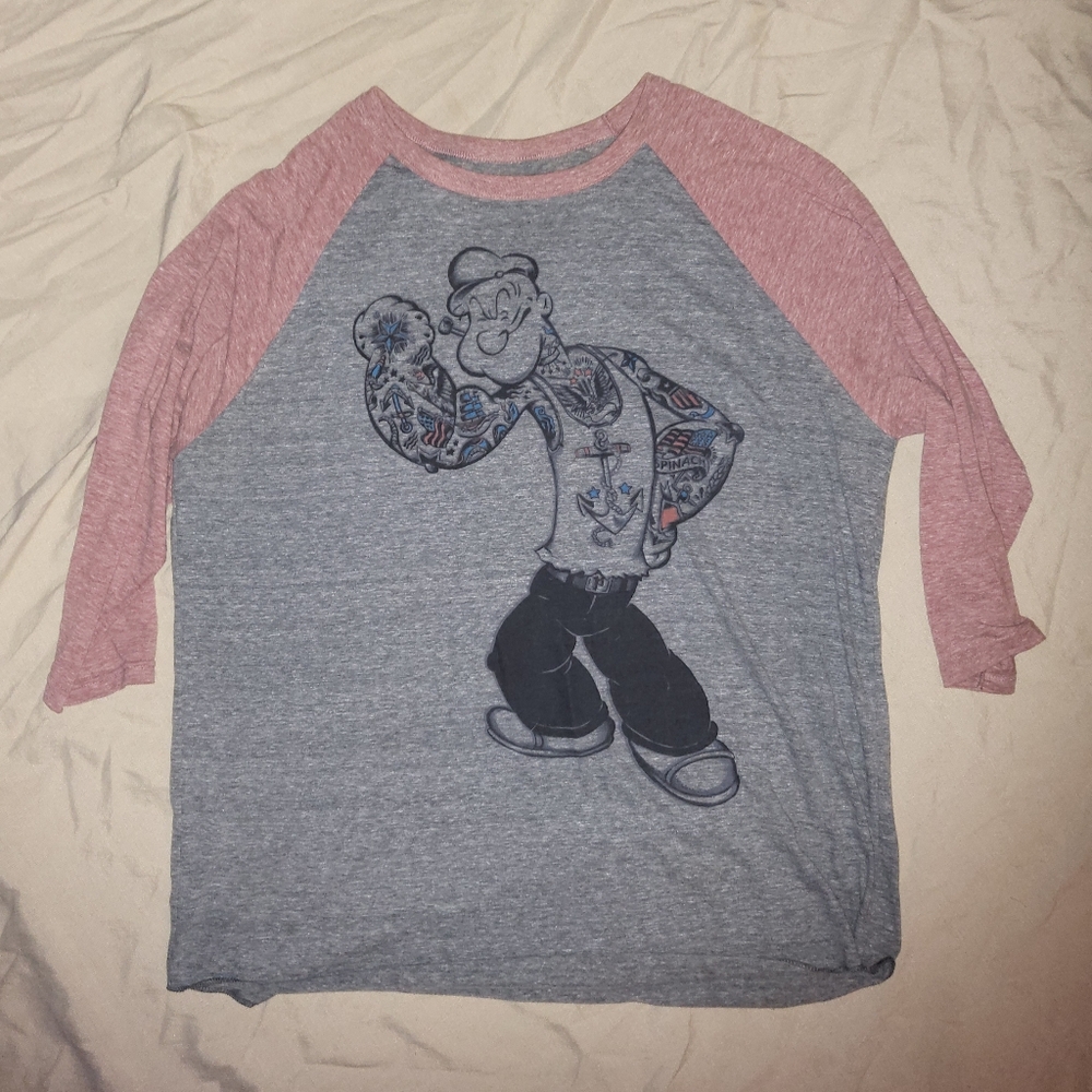 Popeye Men's raglan T-shirt XL